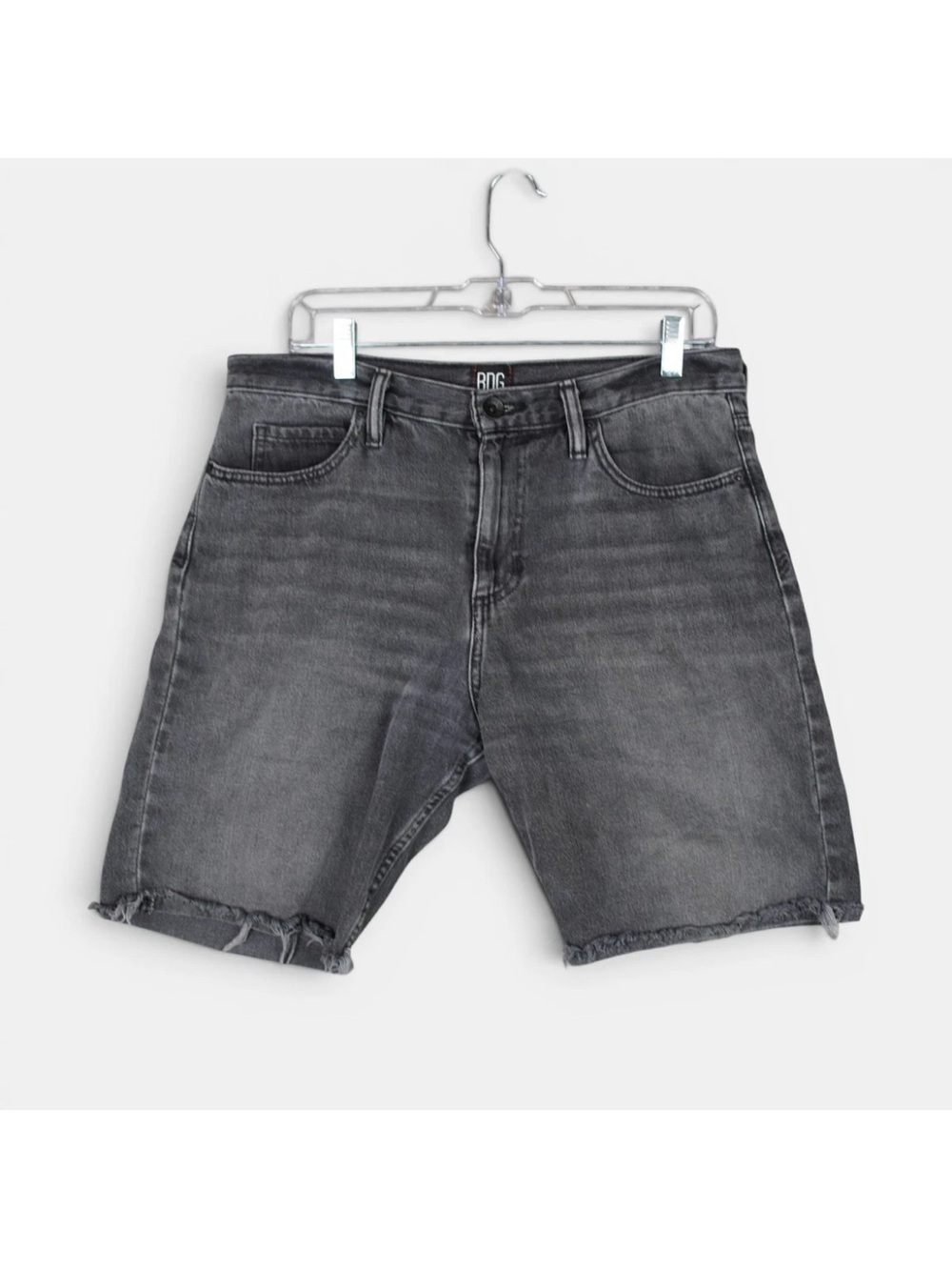BDG Urban Outfitters Slim Denim Shorts Mens Waist 32 8" Inseam Dark Gray City